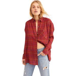 Free People Break My Stride Button Down Top - image 1